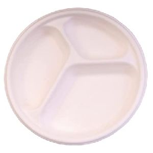 10 Inch Compostable Compartment Plates