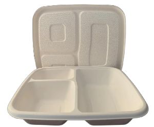 3 Compartment Compostable Meal Tray