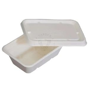 750 ml Rectangle Compostable Container