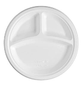 9 Inch Compostable Compartment Plates