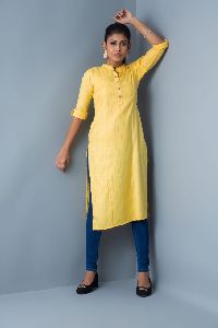 Mandarin Collar Straight Kurti