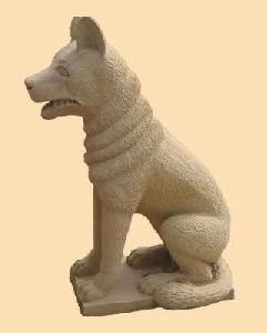 Dog Stone Statue
