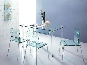 Designer Acrylic Dining Table Set