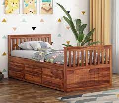 Maple Euro Single Wooden Kids Bed