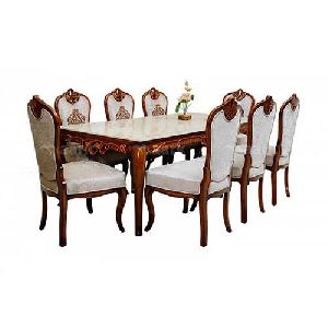 Stylish Marble Top Dining Table Set