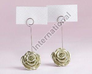 Metal Flower Card Holder