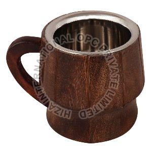 Stainless Steel Wooden  Mug