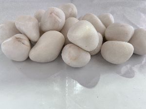 white polished pebble