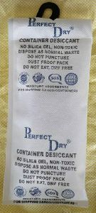 white powder container desiccant bag