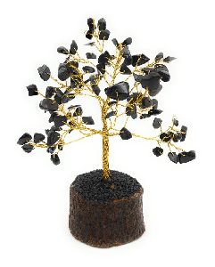 Black Tourmaline 100 Beads Stone Tree