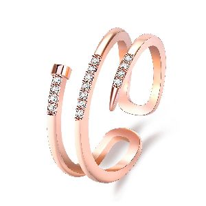 AD Rose Gold Plated Ring