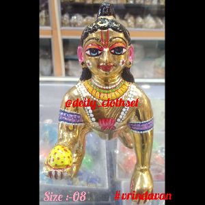 brass laddu gopal statue(size 08)