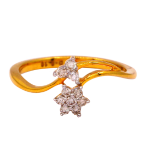 beautiful womens yellow gold diamond ring
