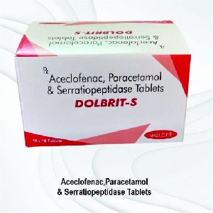 Aceclofenac, Paracetamol with Serratiopeptidase Tablets