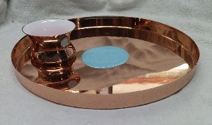Copper thali plater