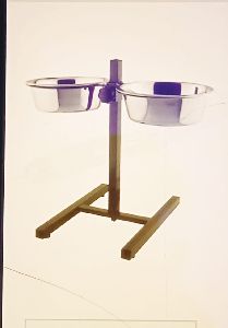 Double Dog Food Bowl Stand