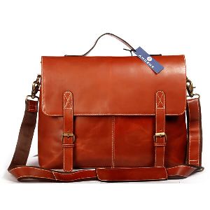 15 Inch Genuine Leather Briefcase Bag