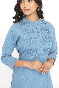 DENIM KURTI BL