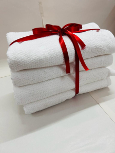 white towels