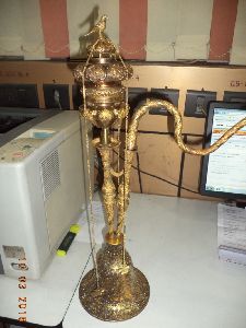 Antique 400 years ago gold plated hukka