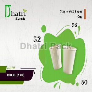 250 ml 8 oz single wall paper cup