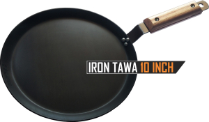 Amicus Flat Border Induction Iron Dosa Tawa 10 Inch 1250 Gm 2.5 mm Thickness
