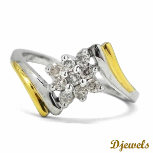 Diamond Ring Solid Gold for Women's