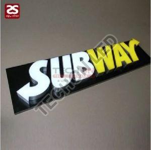 Backlight Acrylic LED Letter Advertising Sign Board