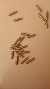 brass electrical pins