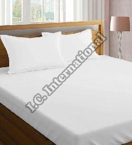 Plain Double Size Fitted Bed Sheet