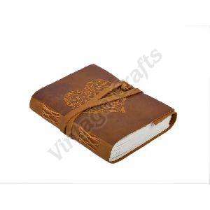 Brown Belt Lock Leather Journal Diary, For Gifting Purpose, Feature : Attractive Look