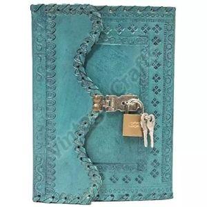 Handmade Leather Journal Notebook with Lock