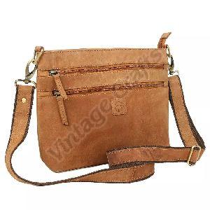 Ladies Vintage Leather Sling Bag