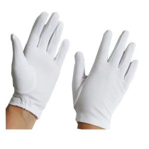 White Hosiery Hand Glove