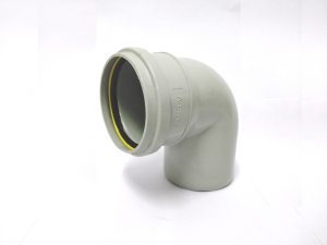 SANG-V SWR PLAIN BEND 87.5 DEGREE WITH YELLOW STRIP SILICONE RING FIT (also available in Selffit)
