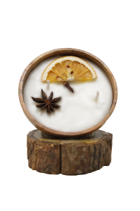 Aroma Spice Candle With Orange Star Anise Cinnamon Cloves