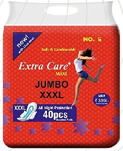 extra care red jumbo xxxl sanitary pads