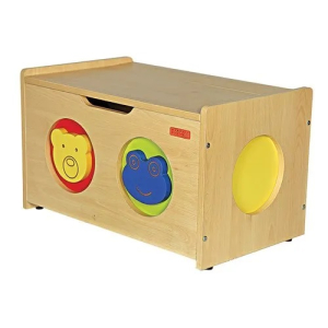 Wooden Brown Toy Storage Box