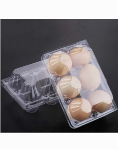 6 egg hold capacity chicken egg plastic tray