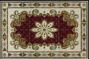 Designer Polished Vitrified 6 Piece Floor Tile Set