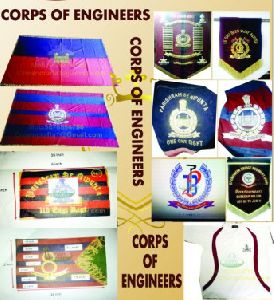 ARMY MEDICAL CORPS ZARI EMBROIDERY FLAGS