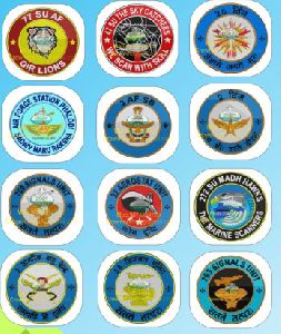 INDIAN EMBROIDERY PLASTIC BADGES