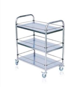 Three Shelves Stainless Steel Trolley