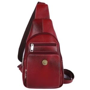 Leather Cross Body Backpack Bag