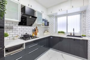 L Shape MDF Modular Kitchen