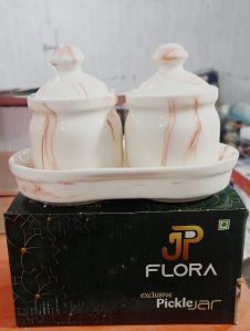 JP Flora Italian 2 Pcs Pickle Jar