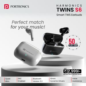 Portronics Bluetooth Twin TWS Ear Buds