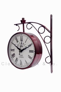 Victoria vintage station clock copper finish
