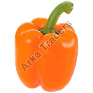 Fresh Orange Capsicum, For Cooking, Style : Natural