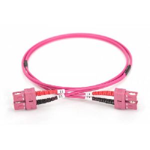 sc sc multimode om4 duplex ofnp plenum 2mm optical fiber patch cable